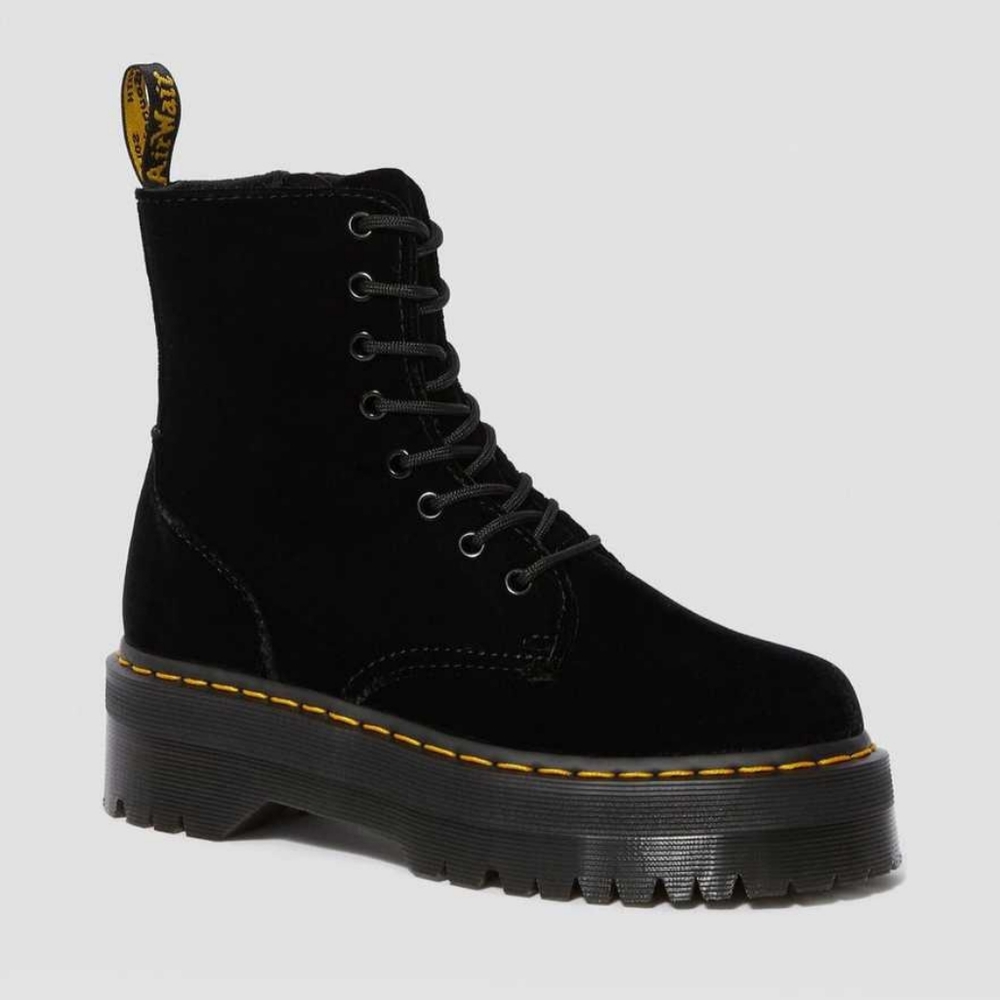 Jadon Velvet Platform Dr. Martens